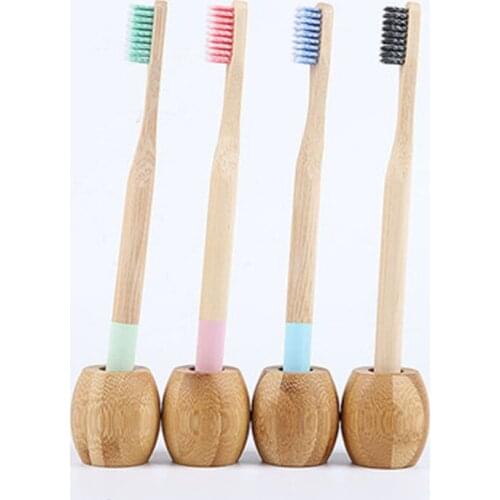 3sets/lot Bamboo Toothbrush Holder and Bamboo Toothbrush 100% Natural Friendly Bamboo Portable Travel Toothbrush Holder set