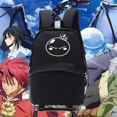 Lovely anime backpack game black and white bag anime fans gift backpack cartoon bag school bag anime backpack