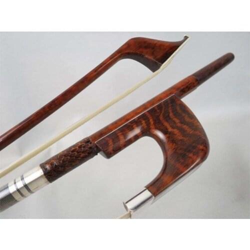 Professional Marstro letterwood German-style 3/4 bass bow,Copper mounted
