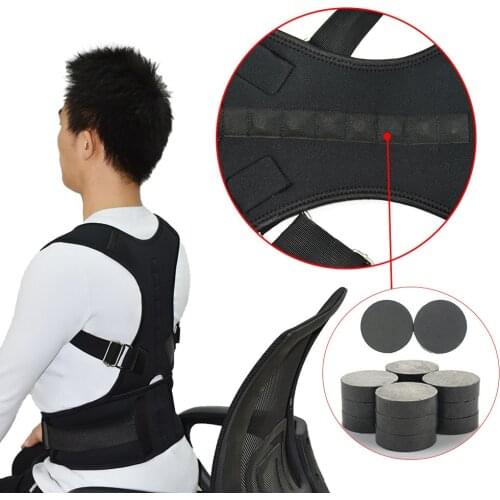 Adjustable Magnetic Posture Back Support Corrector Belt Band Belt Brace Shoulder Lumbar Strap Pain Relief Posture Waist Trimmer