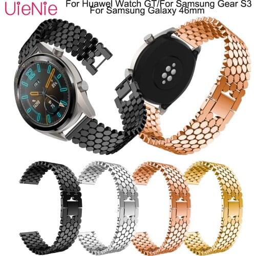 22mm strap for Samsung Gear S3/Galaxy 46mm smart watch Classic/Frontier bracelet For Huawel Watch GT wristband accessories