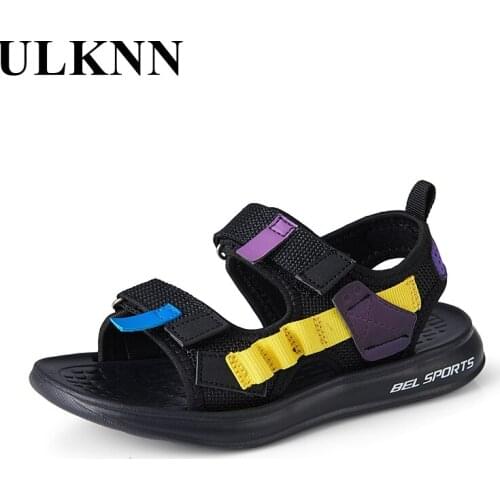 ULKNN Boys Sandals 2021 Childrens Slippers Cool Summer Kids Walking Shoes Bbay Sandals Students Beach Shoes Casual Sandals