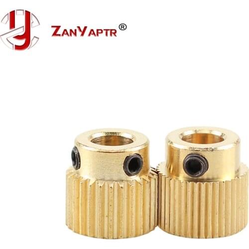 Mk7 MK8 26/40 Tooth 26Teeth/40Teeth Brass Drive Gear Planet Reducer Extruder Feeding Gear Extrusion wheel For 3 D Printer Parts