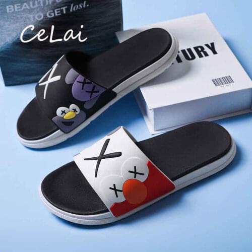 Waterproof Shoes for Women Funny Big Sizes Bathroom Slippers Unisex Home Slippers Men Fashion Beach Women Flip Flops Soft G30