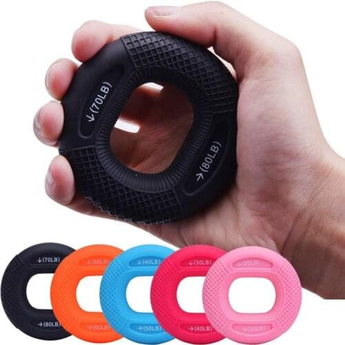 Silicone Finger Gripper Hand Resistance Band Gripping Ring Wrist Stretcher Finger Forearm Trainer Pow Exercise Carpal Expander