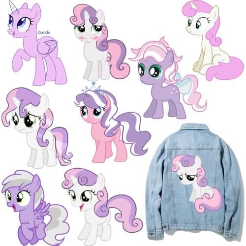 Cute Unicorn Patches Thermal Stickers on Clothes Iron-on Transfers for Clothing Thermoadhesive Patch Diy Large Applique for Kids