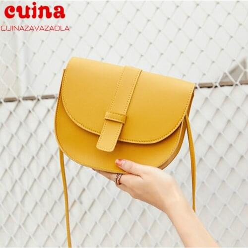 New Fashion Small Crossbody Bags For Women Mini Pu Leather Shoulder Messenger Bag For Girl Yellow Bolsas Ladies Phone Purse