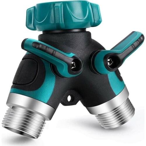 Garden Hose Dispenser Water Connectors With Bolts Threads Y-shaped Lawn Garden Hose Water Distributor Water Dispenser Faucet