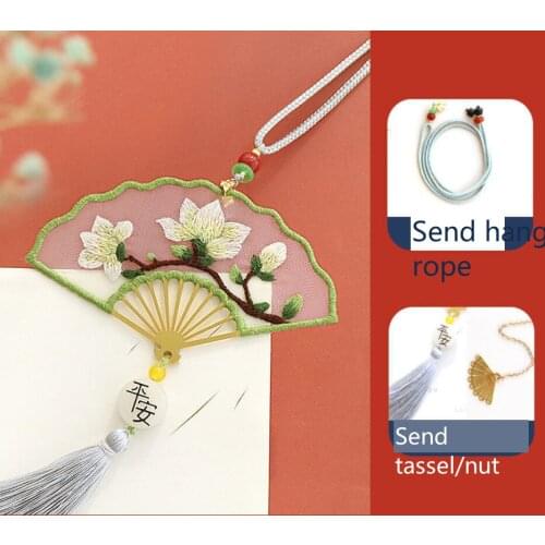 Wonderlife Protective talisman diy bookmark hand-embroidered keychain material bag self-embroidered car pendant for giving gifts