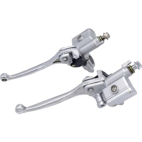 1 Pair Universal Motorcycle Brake Cylinders Motorbike Hydraulic Brake Master Cylinder Clutch Lever Left Right Brake Pump Parts