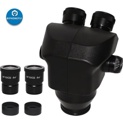 2020 Black 3.5X-90X 7X-45X Simul-Focal Binocular Microscope + 0.5x 2.0x Auxiliary Lens Cotinuous Zoom Stereo Microscope Head