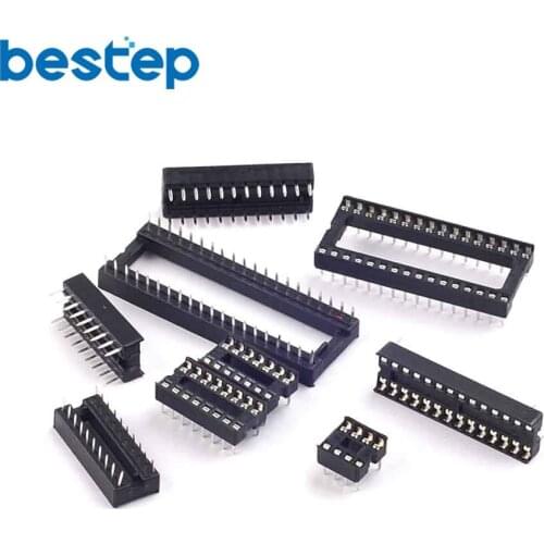 45pcs Assorted DIP IC Sockets 8,14,16,18,20,24,28,32,40 each 5pcs