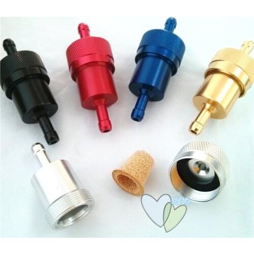 5pcs Fine Copper Filter Metal Casing Filter Detachable Cleaning Filter Pneumatics Engine Oil Fog Engine Oil Fuel