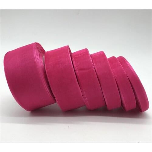 50yards 10mm-50mm Rose Organza Ribbon Gift Wrapping Bow Wedding Decoration DIY Christmas Ribbons