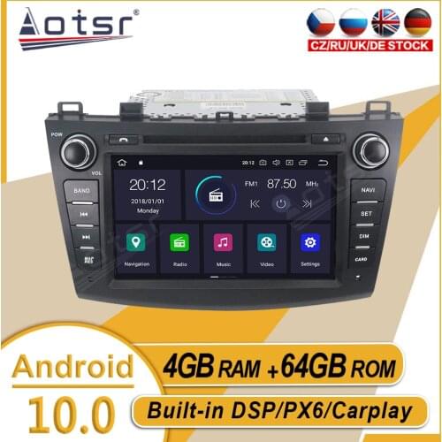 64GB For Mazda 3 Axela 2009 - 2012 Car Stereo Multimedia Player Android GPS Navi Audio Radio Tape Recorder Carplay PX6 Head Unit
