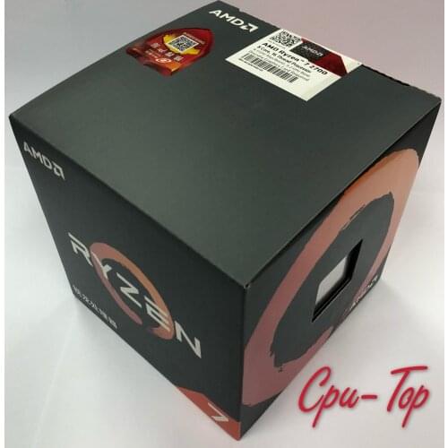 AMD Ryzen 7 2700 R7 2700 3.2 GHz Eight-Core Sinteen-Thread CPU Processor L3=16M 65W YD2700BBM88AF Socket AM4 New and boxwith fan