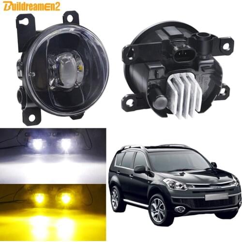 Car LED Fog Light Accessories Front Bumper Lens Fog Lamp Daytime Running Light 30W 8000LM 12V For Citroen C-Crosser