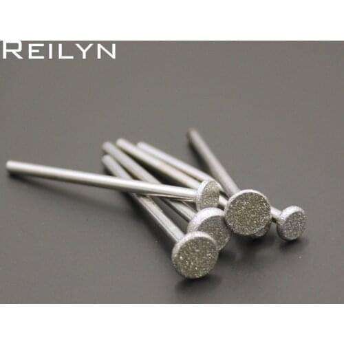 10pcs High quality round angle cylinder bit grit 150#boron carbide diamond grinding burr teeth grinding bits polishing bits
