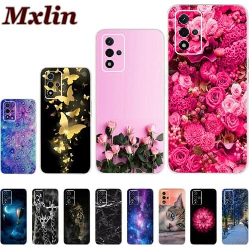 For OPPO A93 2020 Case CPH2121 Fashion Flower Butterfly Printed Soft Funda Phone Cover For OPPO A93 A93s 5G 2021 A 93 Bumper Bag
