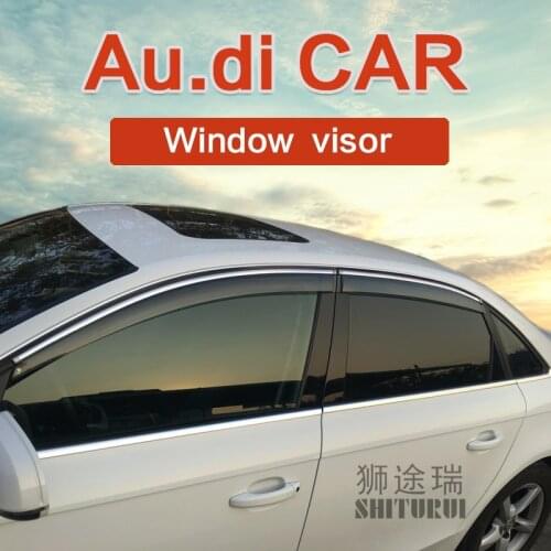 Window Visor Vent Sun Rain Deflector Guard For AUDI A4L A6L A3 Sportback 35TFSI Limousine Q5 Q3 Q7 2016-2018 2017 2018