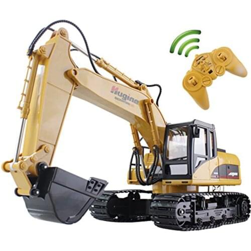 RC Truck Excavator Crawler 15CH 2.4G Remote Control Digger Demo Construction Engineering Vehicle Model Electronic Hobby Toys