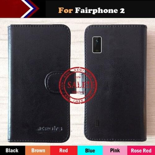 Fairphone 2 Case 6 Colors Factory price Flip Leather Protective Phone Case Cover Luxury Leather Wallet Design