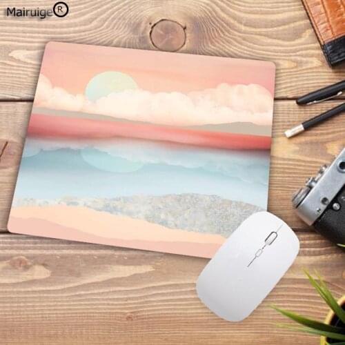 Mairuige Pink Style Scenery Customize Desktop Pad Game Mousepad Size White Lock Edge 18x22cm 20x25cm 25x29cm Gaming Mousepads