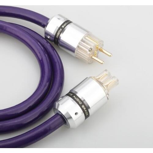 High Quality Audiocrast P102 6N OCC AC power cable Pure Copper European standard Power Connector EU Schuko Power Cord HIFI