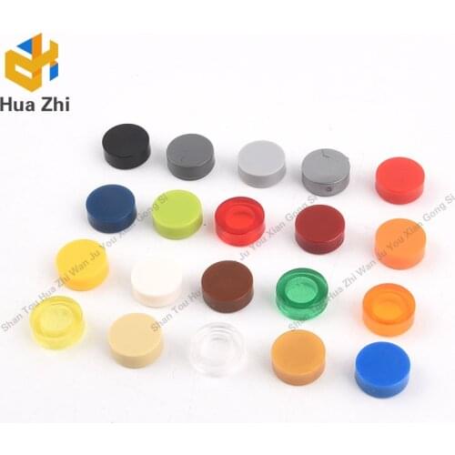 10PCS 98138 Tile Round 1 x 1Building Blocks Parts MOC DIY Education Build Toys Brick