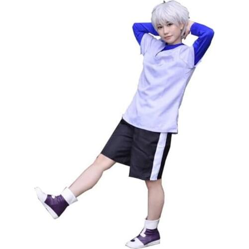 2021 Hunter x Hunter Killua Zoldyck Cosplay Costume Custom Made Cosplay suit Killua Zoldyck uniform Pant Only