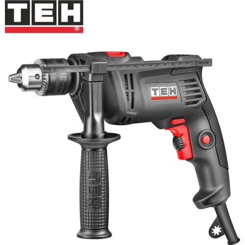 TEH 13mm Impact Drill 220V Electric Rotary Hammer Multifunctional Power Tool Handheld Home DIY Screwdriver