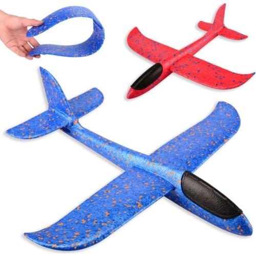Hot Selling New Style Hand-Tossed Airplane Foam Glider Color Foam Cyclotron Airplane Children Airplane Model Toy