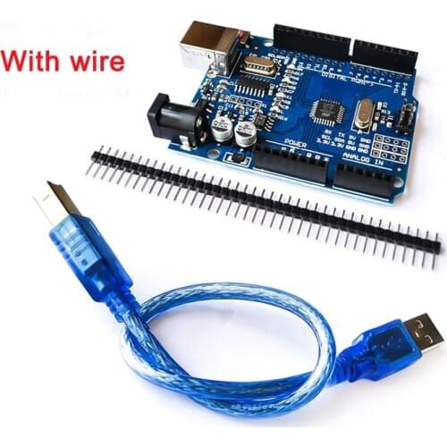 CH340G UNO R3 Development Board For Arduino Learning Suite Starter Kit ,ATmega328P With USB cable Acrylic Case
