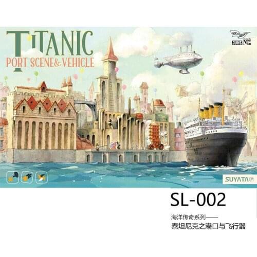 Suyata SL-002 Titanic Seal Iceberg/Port Vehicle Scene Q Edition Model Kit