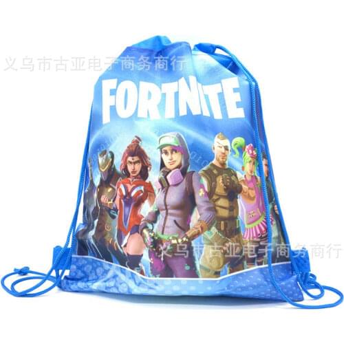 Original Fortnite Bundle Pocket Storage Bag Non-woven Fabric Shopping Bag Fortnite Toys For Children Drawstring bag Pocket 1pcs