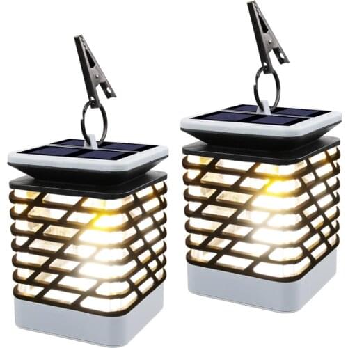 Festive Christmas party atmosphere garden light outdoor led waterproof solar flame light