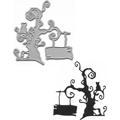 Halloween Cutting Dies New Stencil Faca De Corte Scrapbook Craft Supplies Cut Templates For Cards Embossing Metal Stamp And Die