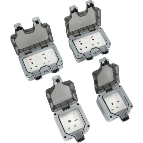 Depo IP66 rainproof charging socket rainproof splashproof outdoor international universal power socket, South Africa 15A socket