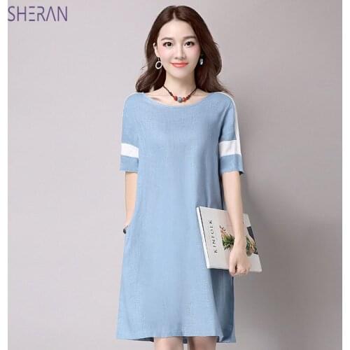 SHERAN Linen Summer Dresses