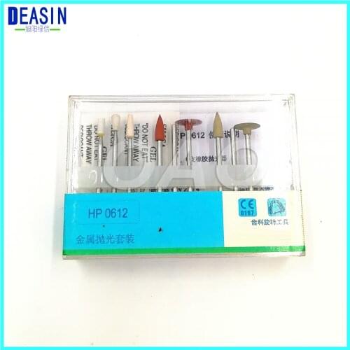 2018 Good Quality 1 set Dental Porcelain Teeth Composite Polishing Kits HP0612 Polisher for Low Speed Handpiece
