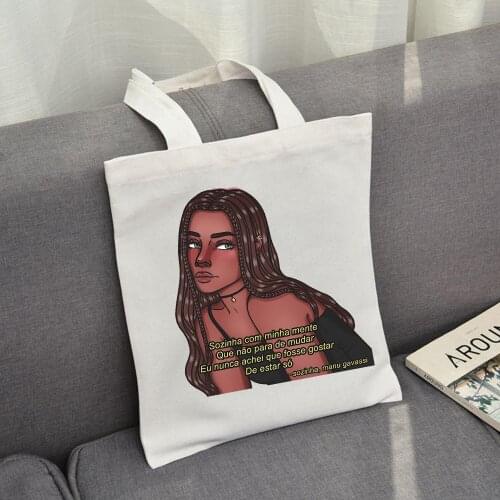 Shopping Bags for Women African Art African Girls Print Large Shoulder Bags Women Canvas Bags Teen Girl Book Bags Eco Bag Korean