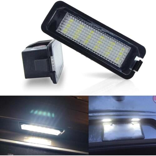 LED CANBUS License Plate Lights For 06-10 Volkswagen New Beetle 09-14 CC 07-14 EOS 99-15 GOLF GTI MK4 MK5 MK6 Number Lights