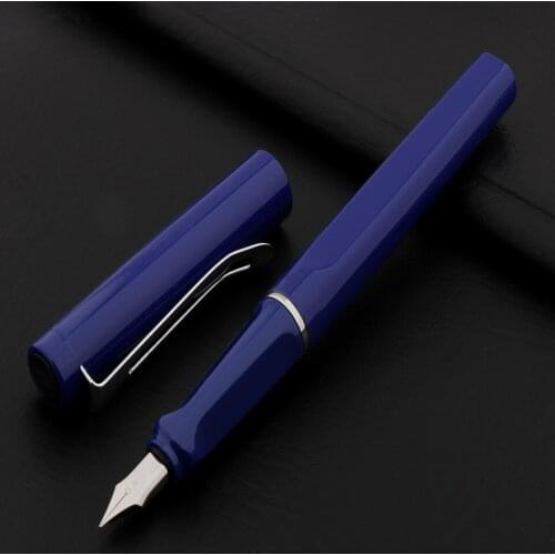 High Quality 1515 Blue Colour Student School Office Fountain Pen Fine Nib for Financial Stationery Supplies ink pens