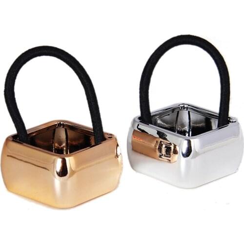 Punk Style Cone Shape Womens Ponytail Holder Hair Cuff Wrap Tie Band Ring Rope Casual Girls Female Accessories Elastic Hairband