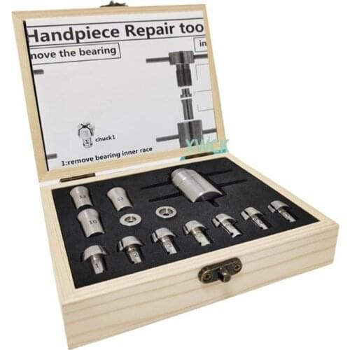 1Set Dental Handpiece Repair Tool Bearing Disassemble & Install Cartridge Maintenance Chucks Standard\Torque\Mini