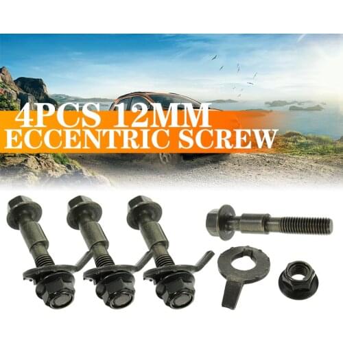4PCS12mm 10.9 Level Screw Camber Bolt Car Wheel Alignment Arc Screw Eccentric Screw Adjustment Repair Tools