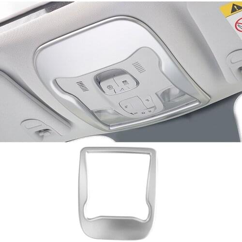 ABS Chrome Matte Reading Light Cover Trim Frame Car Sticker Fit For Jeep Renegade BU 2015 2016 2017 2018 2019 2020 Accessories