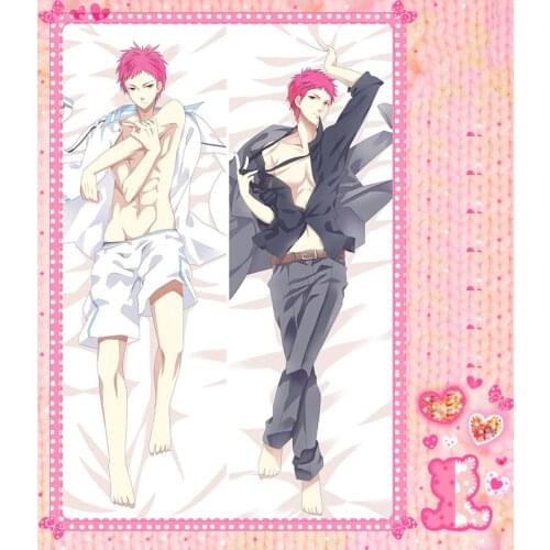 Anime Cartoon Kuroko No Basketball Double Bolster Hugging Pillow Case Cover Pillowcase 2 Way WT No.56068