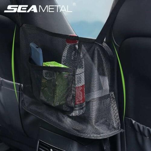 Car Handbag Hanging Interior Seat Middle Handbag Holder Car Storage Net Ipad Phone Holder Support for Men Women Girls Accessori