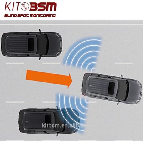 Kit bsm car blind spot detection system using 24GHz microwave radar